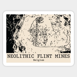 Neolithic Flint Mines - Belgium Sticker